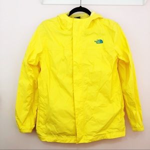North Face Yellow Rain Jacket